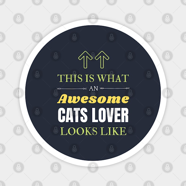 Cats Lover Magnet by Mdath